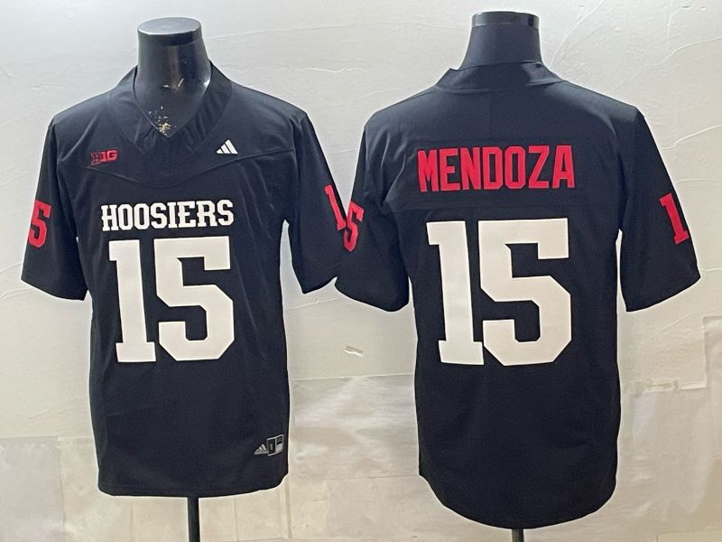 Men Ohio State Buckeyes #15 Mendoza Black Nike 2026 NCAA Jersey 01->ncaa teams->NCAA Jersey